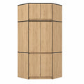 Armoire, avec étagères, avec portes, en chêne, pour la chambre