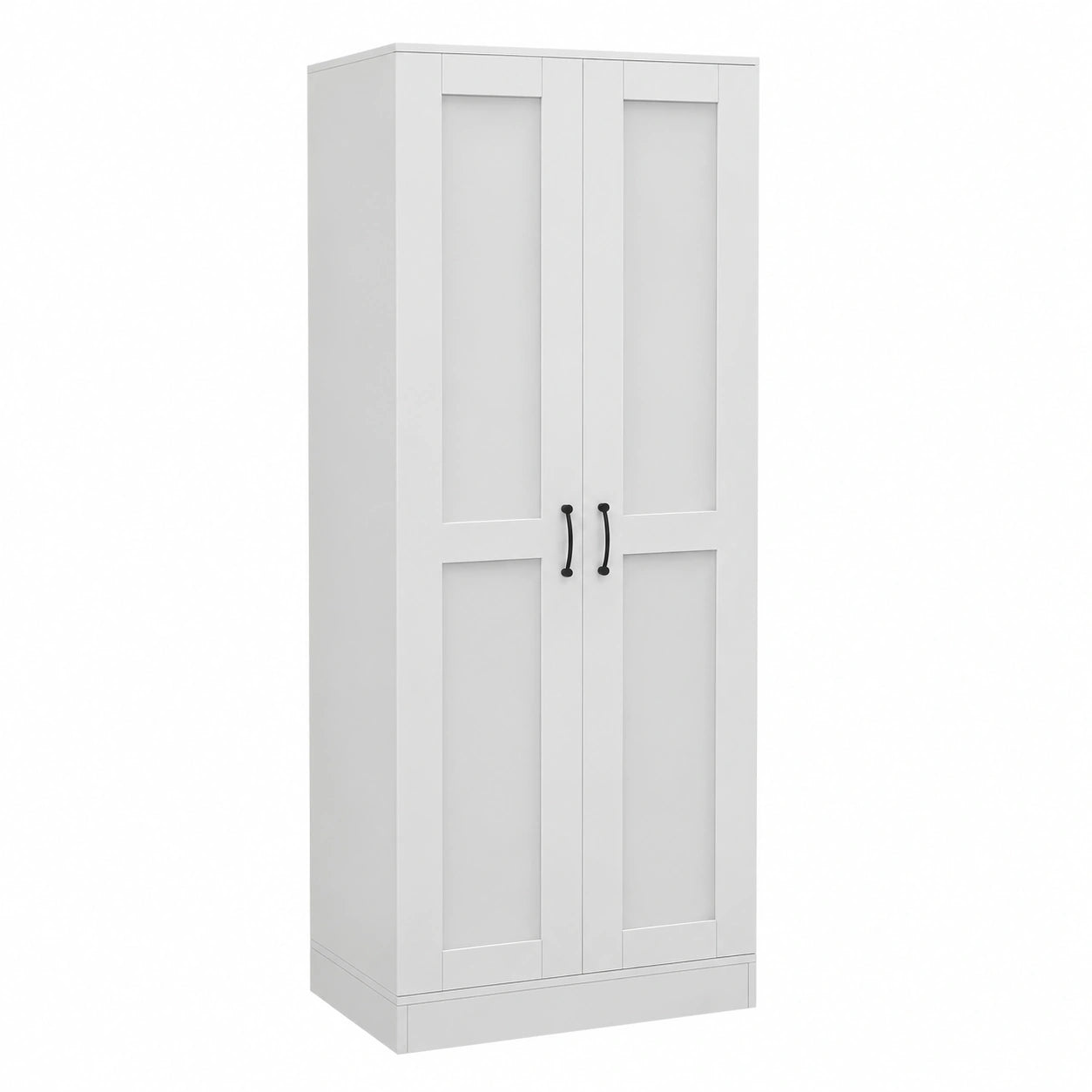 Armoire, avec rangement, avec étagères, avec portes, coloris blanc, pour la chambre
