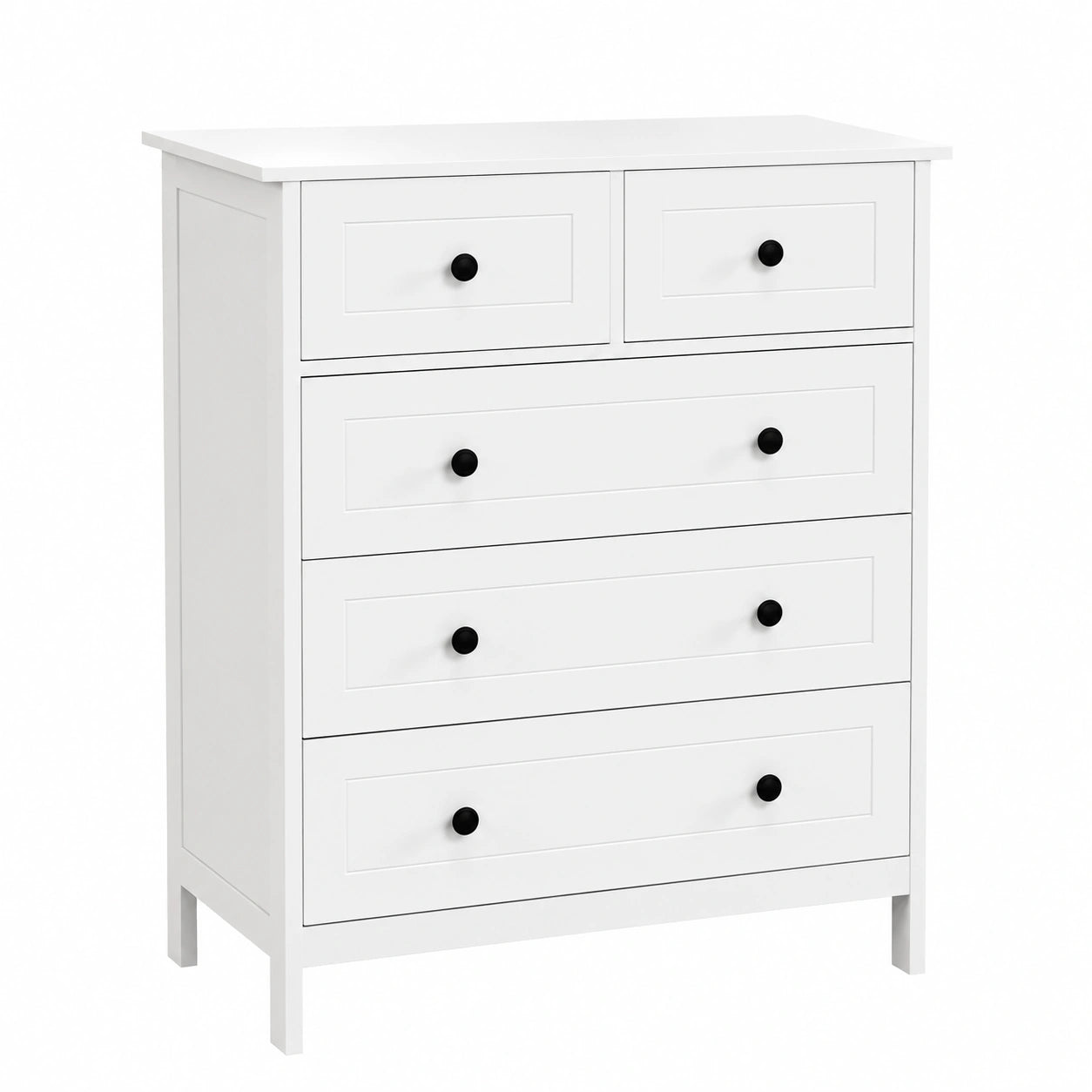Commode, avec rangement, avec tiroirs, en métal, coloris blanc, 74 x 40 x 91 cm, pour la chambre ou le salon