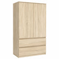 Armoire, avec rangement, avec tiroirs, 180 x 90 x 50 cm, pour la chambre